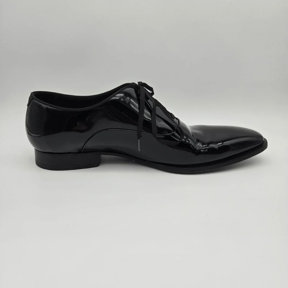 Suitsupply Patent Leather Tuxedo Shoes Mens 9.5 Black Formal Oxford Classic